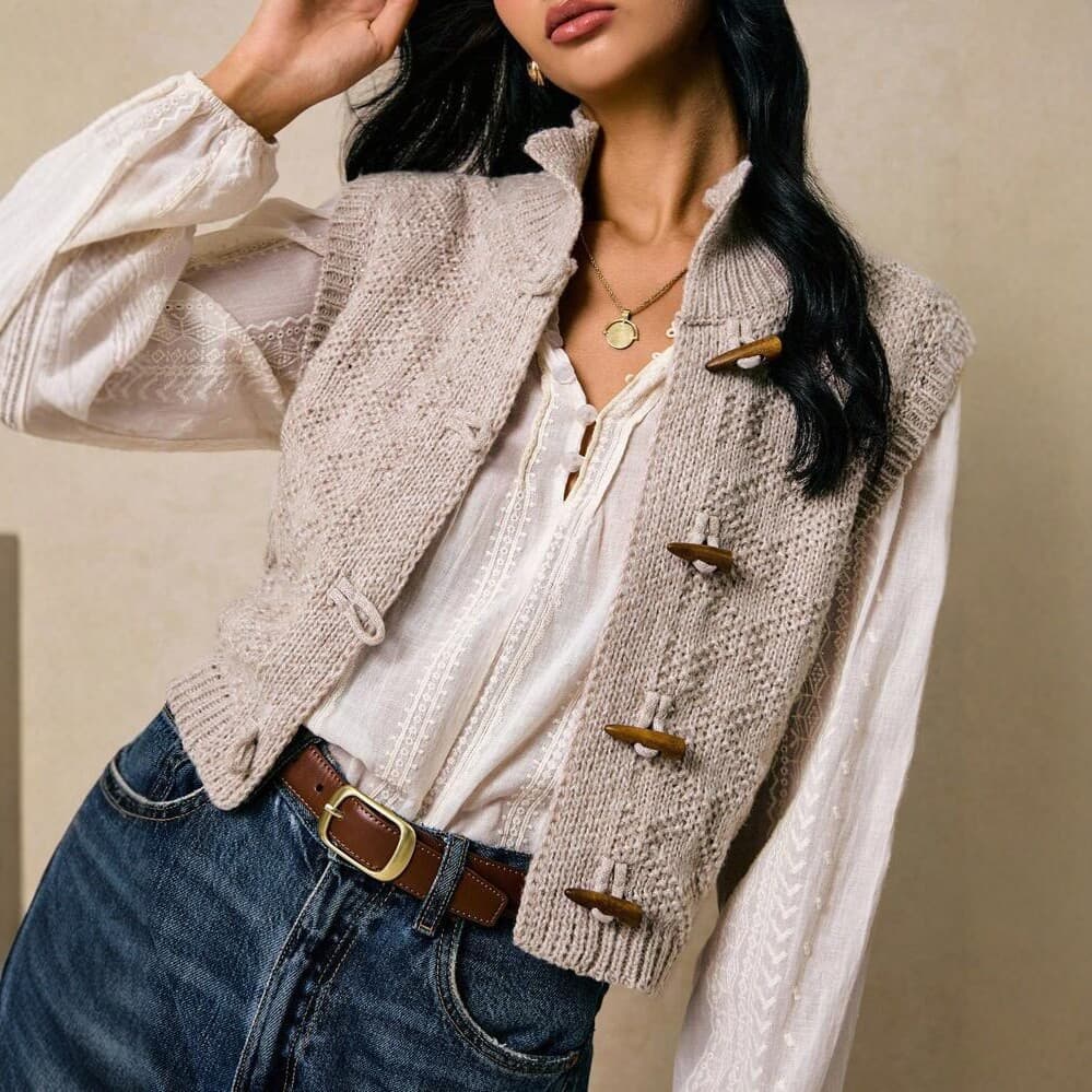 Womens Fashionable And Versatile Knitted Cardigan Coat 4