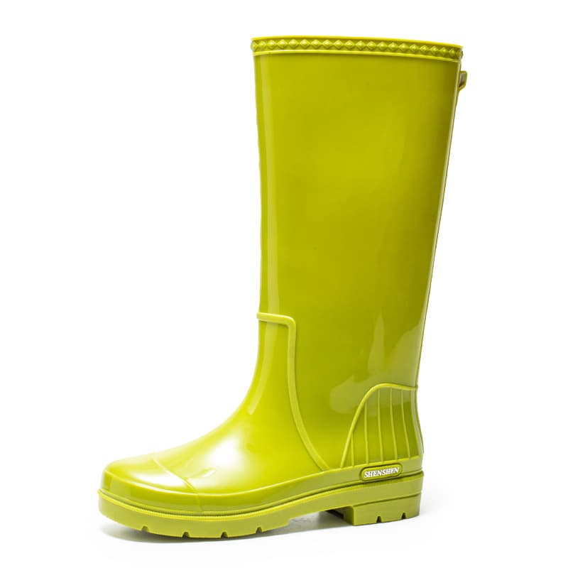 Womens Fashionable Waterproof High-Top Rain Boots For Outdoor Wear 7