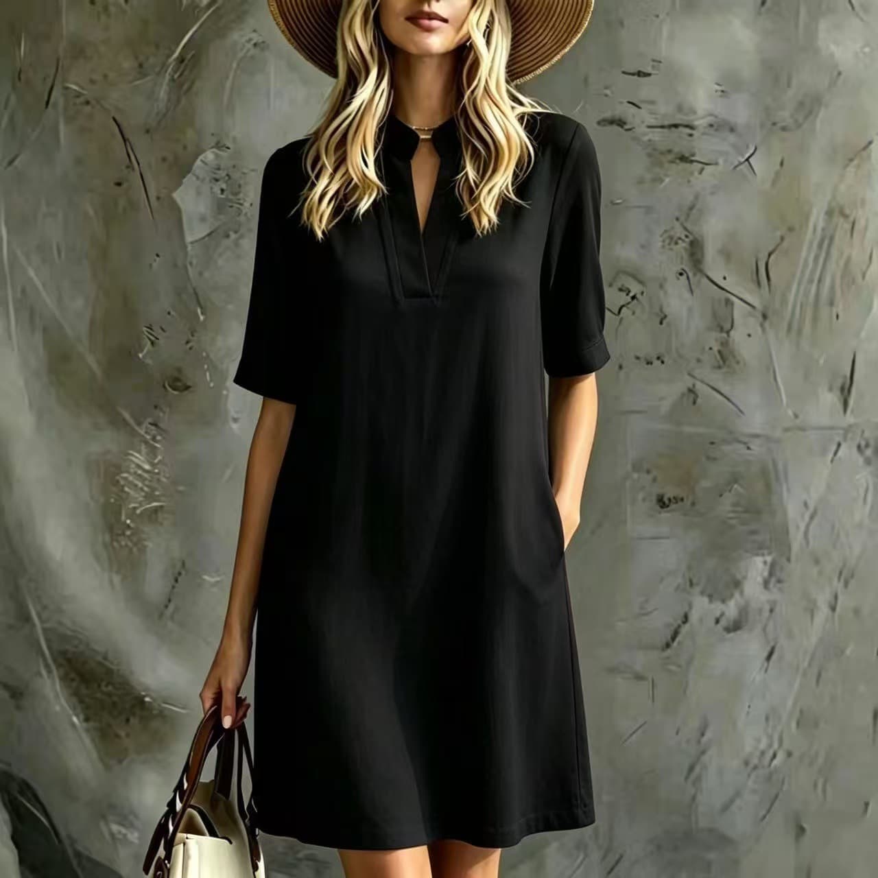Elegant Straight-cut Womens Dress New Style 5