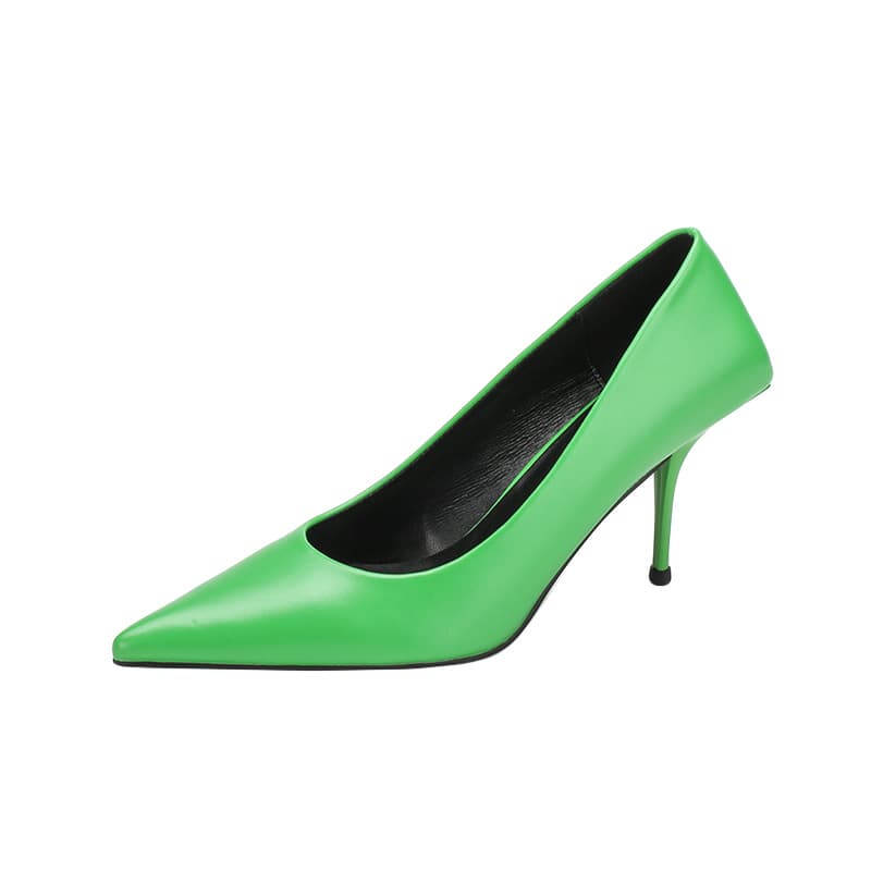 Stiletto-heeled Pointed-toe Low-cut Professional Commute Pumps 6