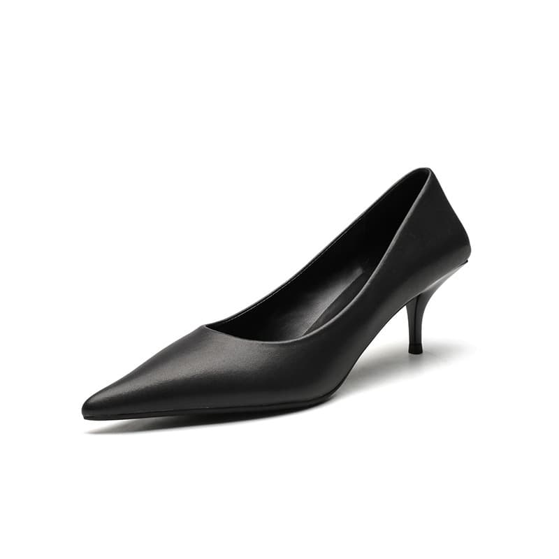 Stiletto-heeled Pointed-toe Low-cut Professional Commute Pumps 2