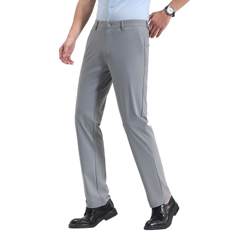 Summer Ice-silk Cooling Casual Pants Thin Long Trousers 5