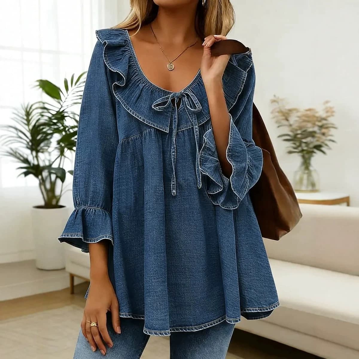 Womens Casual Loose-Fit T-Shirt 5