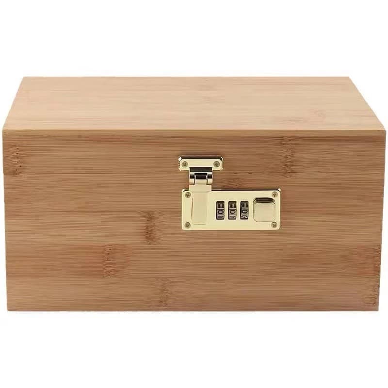 Detachable Hinged Lid Storage Wooden Box 3