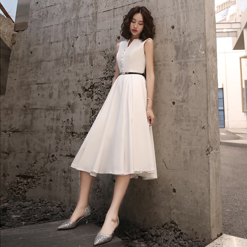 Womens Fashionable Casual Mid-length Dress 6