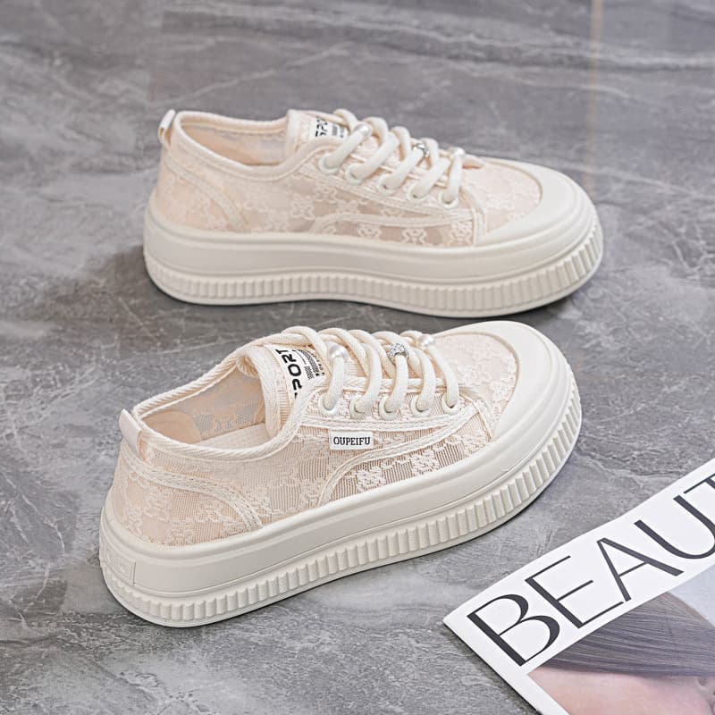 Platform Height-increasing Lace-up Casual Shoes For Students New Style Sneakers 2