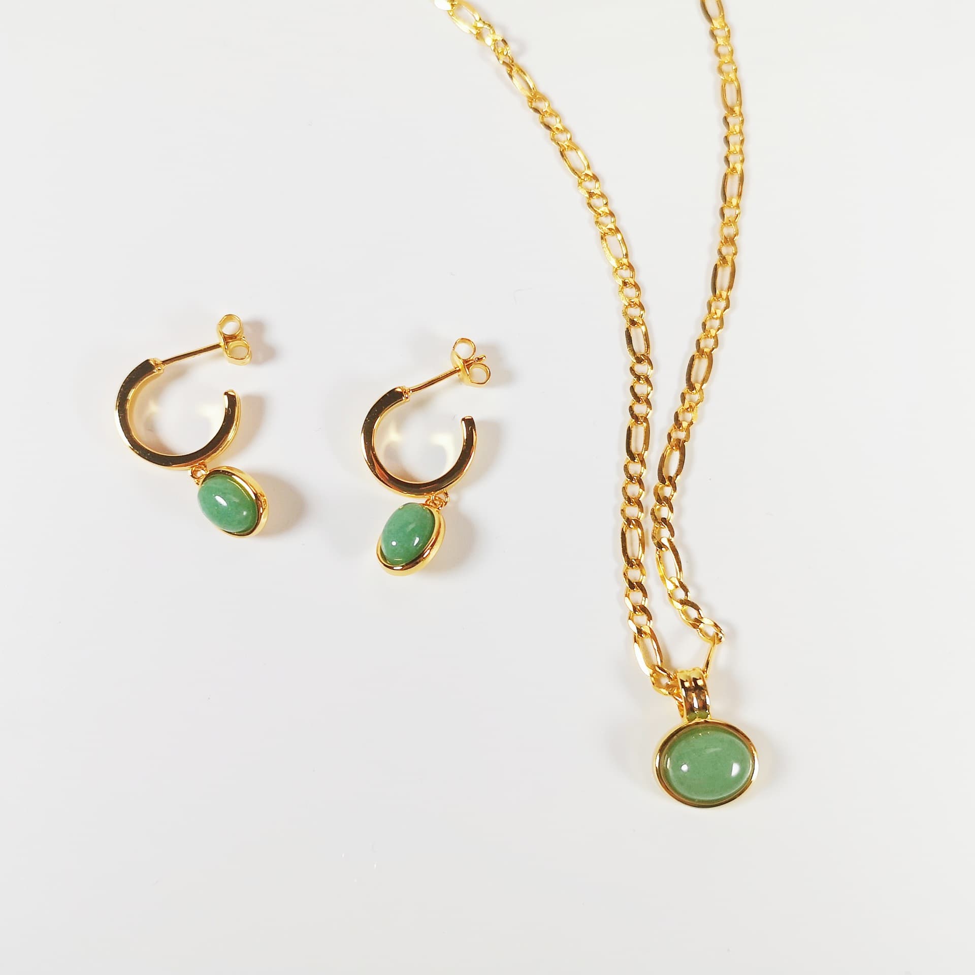 Simple And Natural Green Aventurine Necklace For Women 3