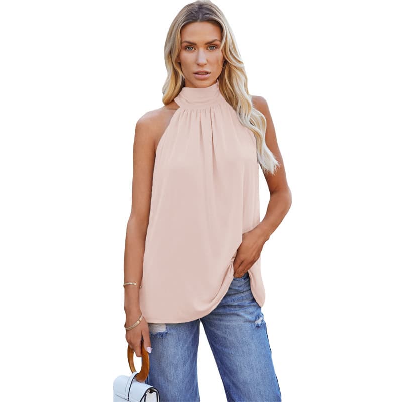 Womens Sleeveless Lace-up Vest 10