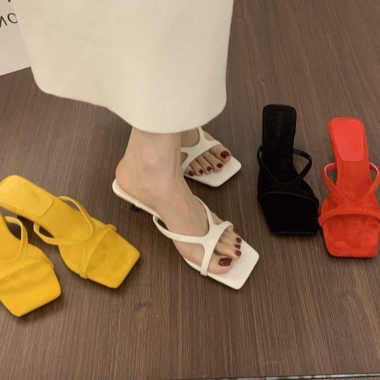 Womens French-style High-heeled Casual Sandals 6