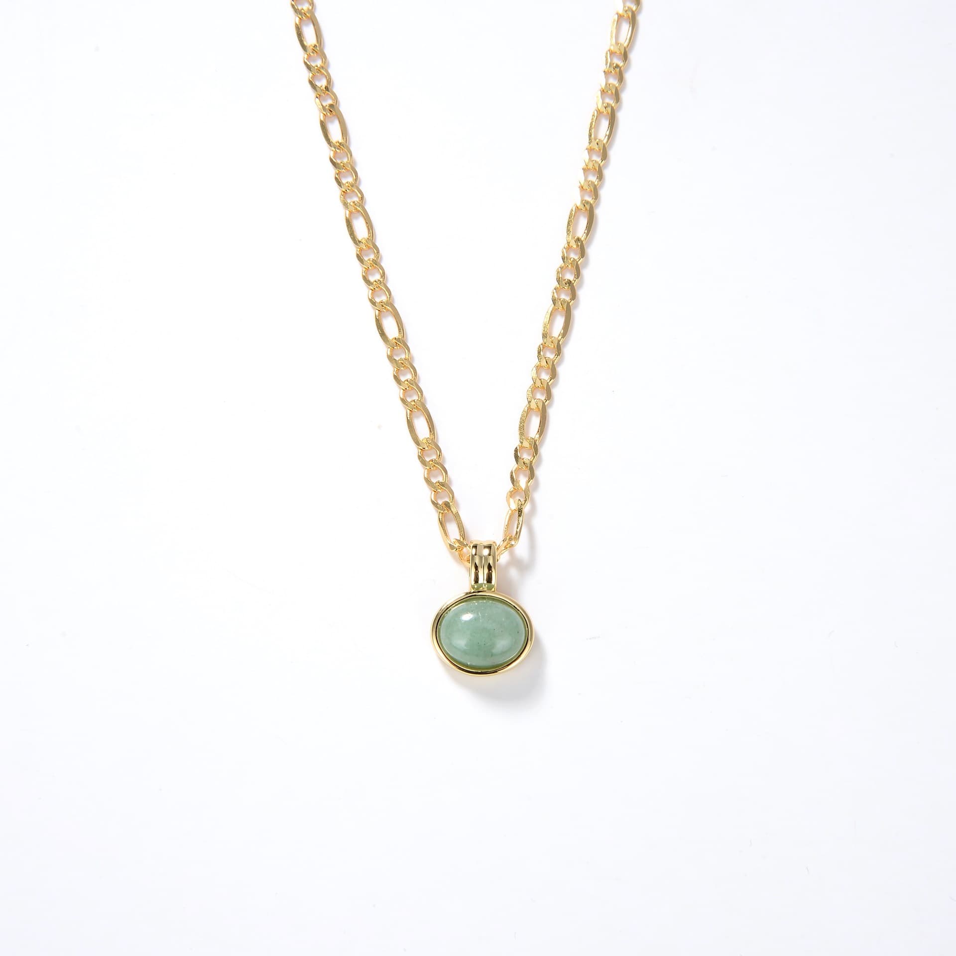 Simple And Natural Green Aventurine Necklace For Women 5
