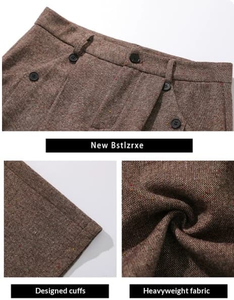 American Retro High-end Button Casual Trousers For Men And Women 6