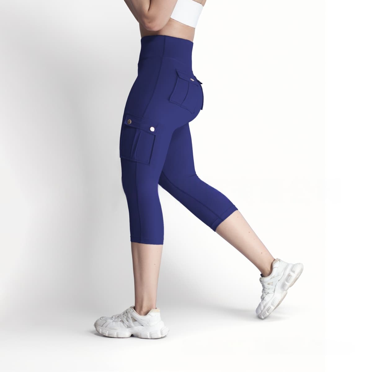 Women's Double-sided Jacquard 5-yard Fitness Pants With Pockets 6
