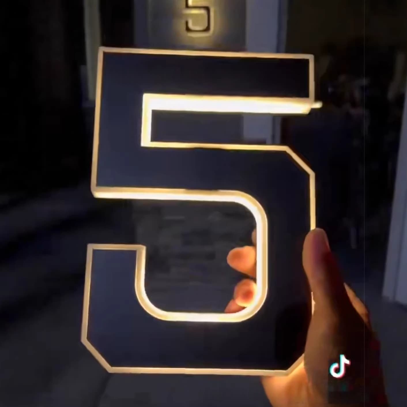 Solar-Powered Digital Light ABC Door Number 2