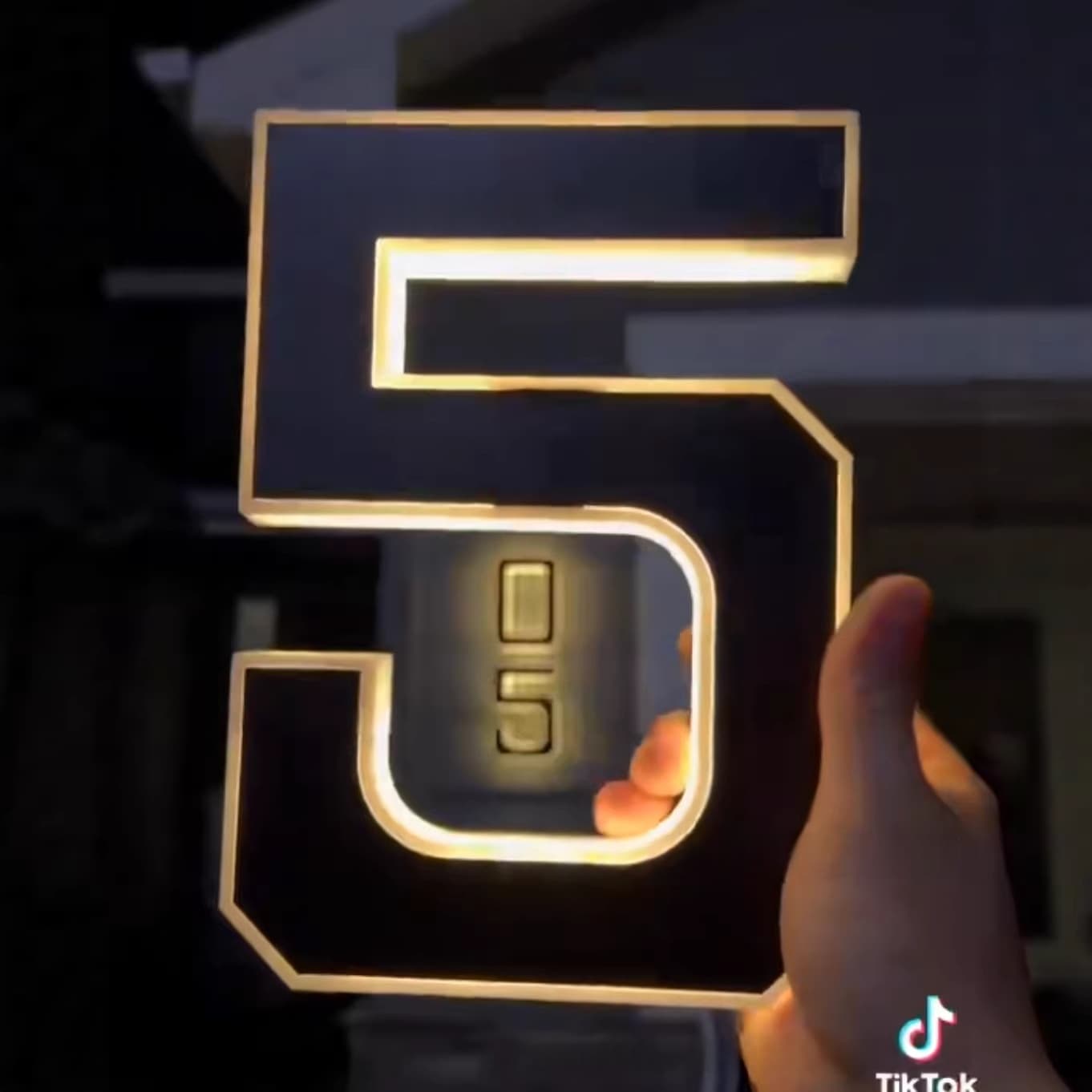 Solar-Powered Digital Light ABC Door Number 7