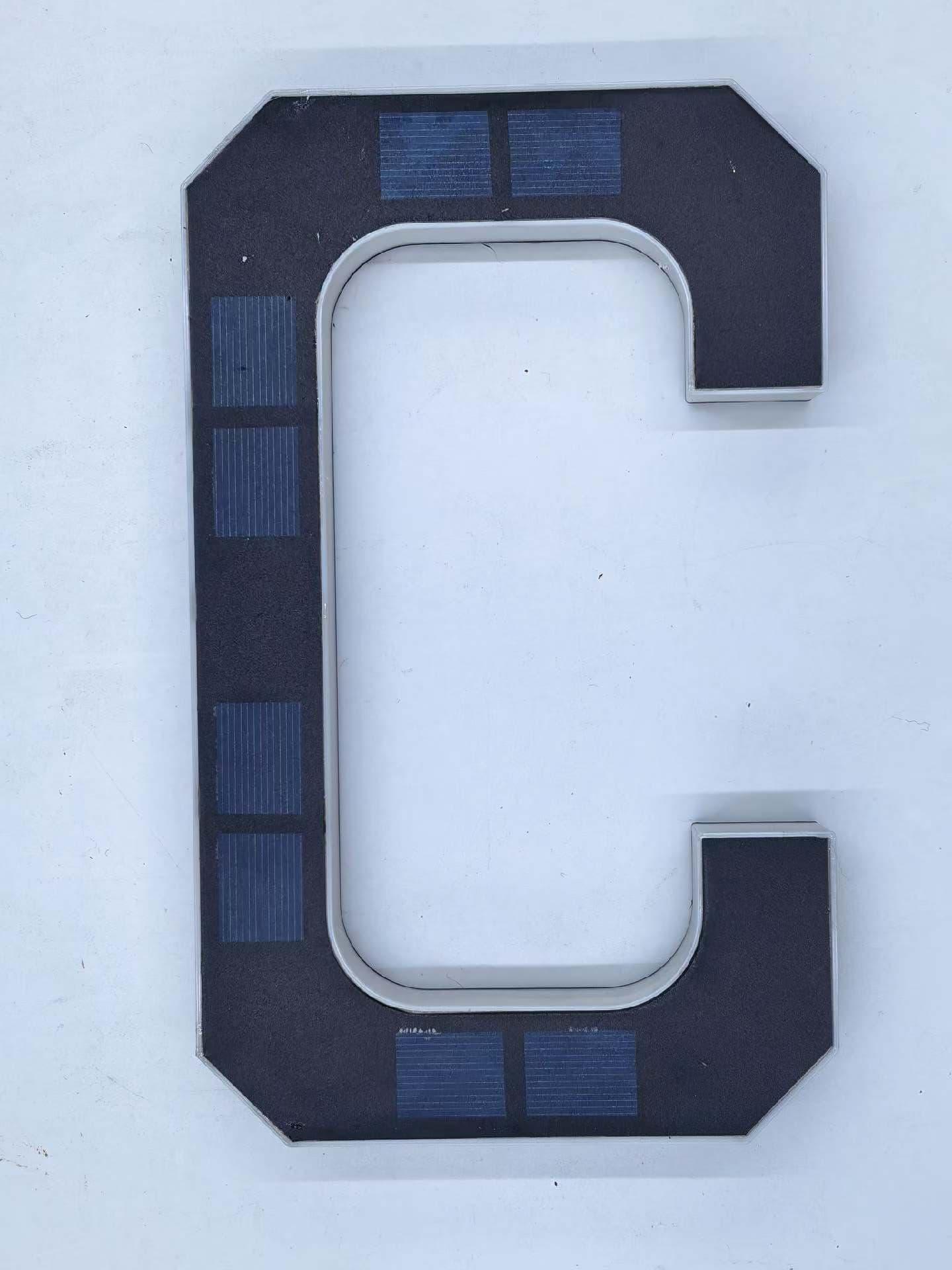 Solar-Powered Digital Light ABC Door Number 6