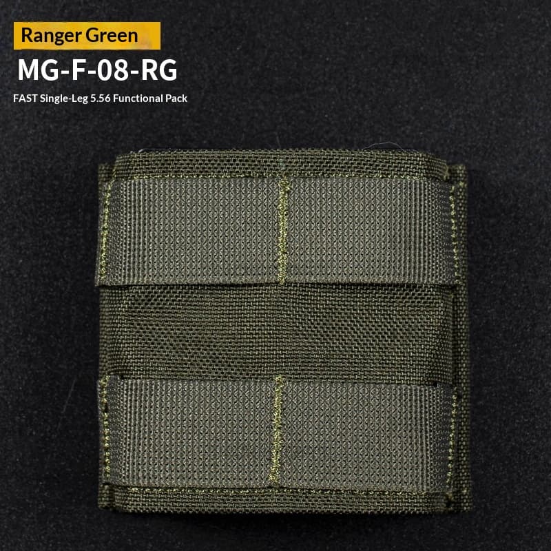 WOSPORT FAST Single-Compartment 556 Magazine Pouch Tactical Vest MOLLE Accessory Single-Tool Bag Solid Color 4