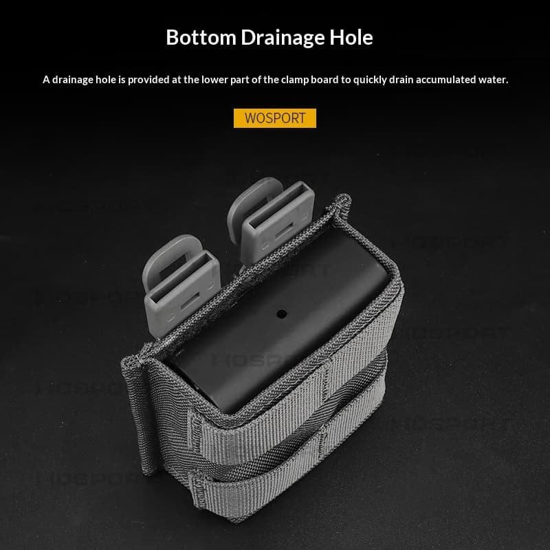 WOSPORT FAST Single-Compartment 556 Magazine Pouch Tactical Vest MOLLE Accessory Single-Tool Bag Solid Color 7