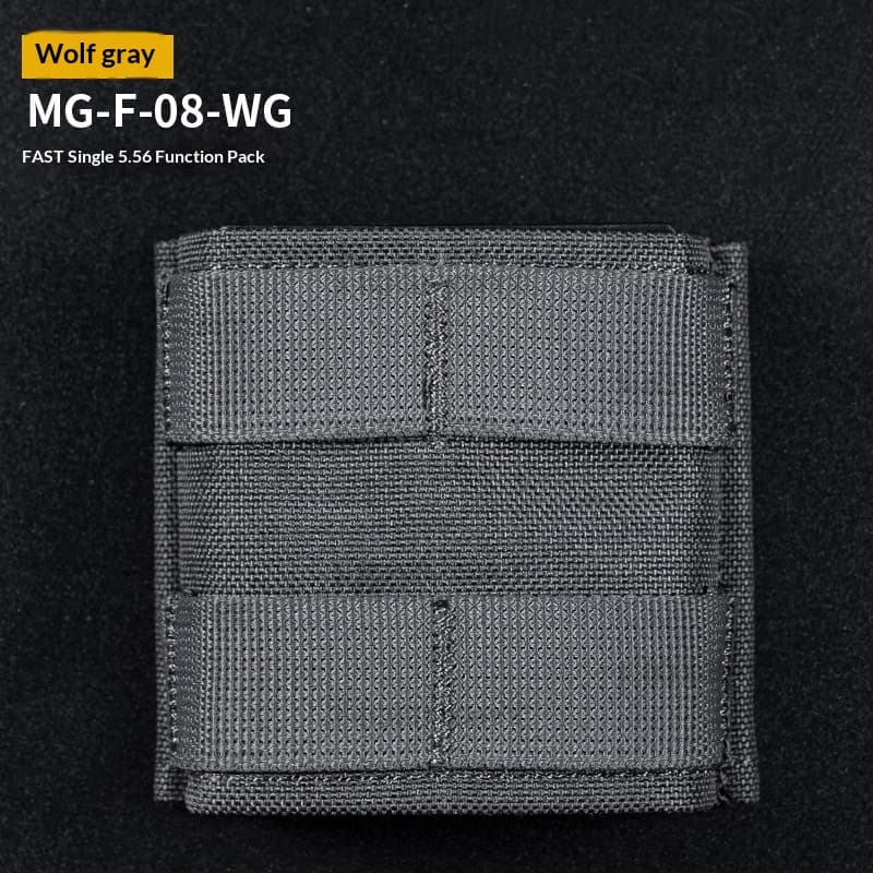 WOSPORT FAST Single-Compartment 556 Magazine Pouch Tactical Vest MOLLE Accessory Single-Tool Bag Solid Color