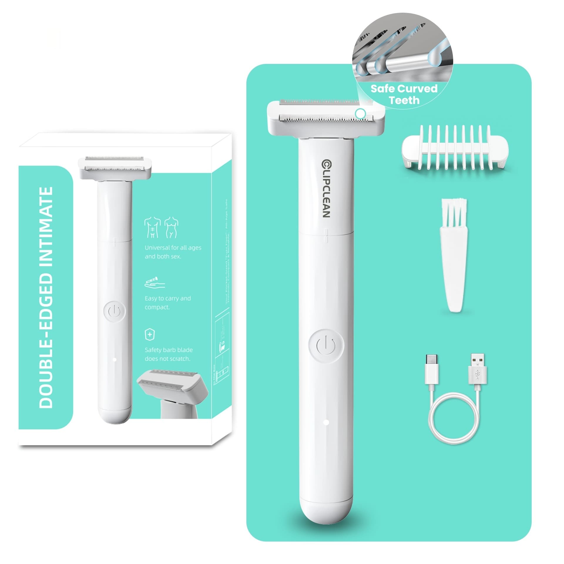Men's Water-Resistant Multi-Function Hair Removal Device 3