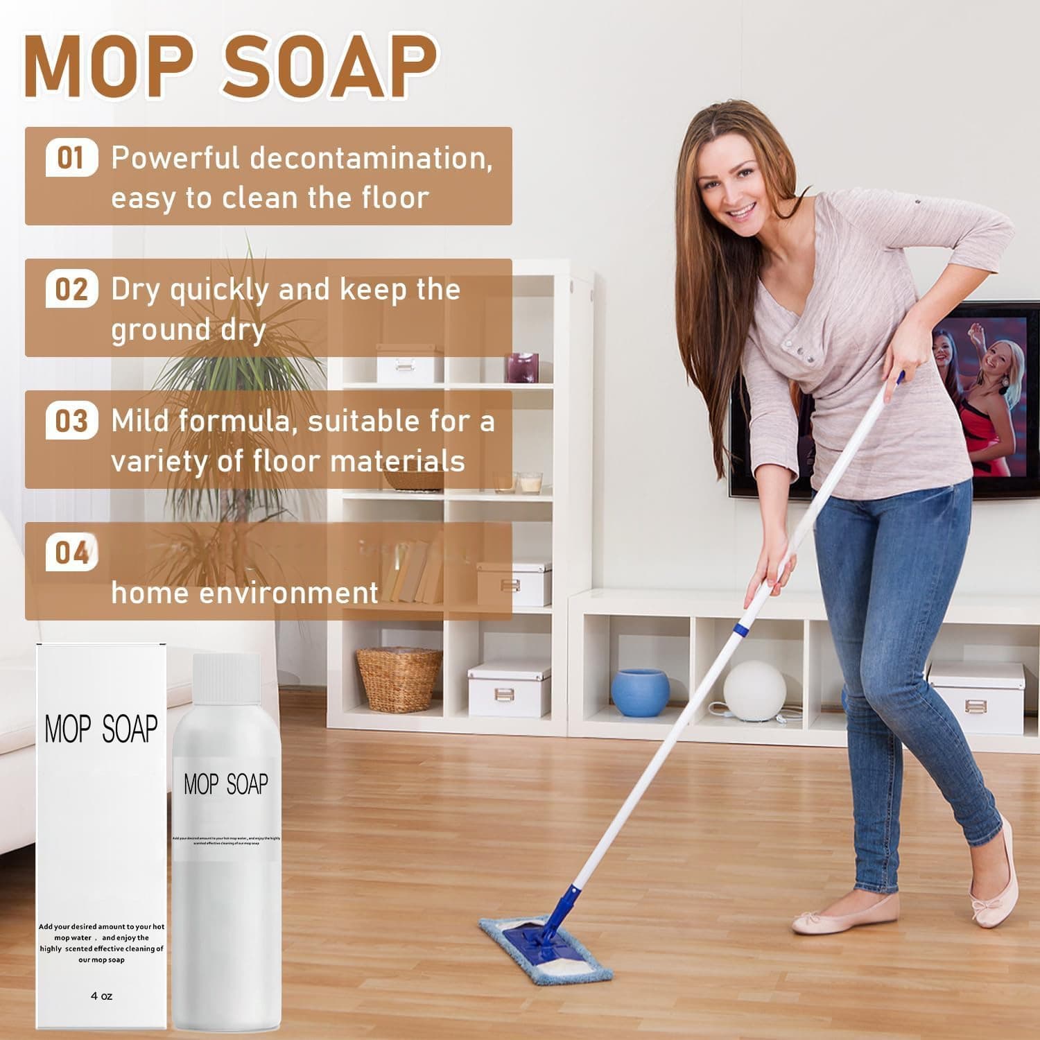 Household Descaling Wood Floor Cleaner 4