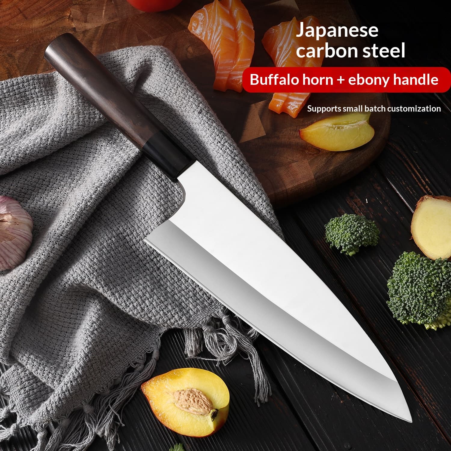 Steel Sashimi Fish-head Cooking Knife 3