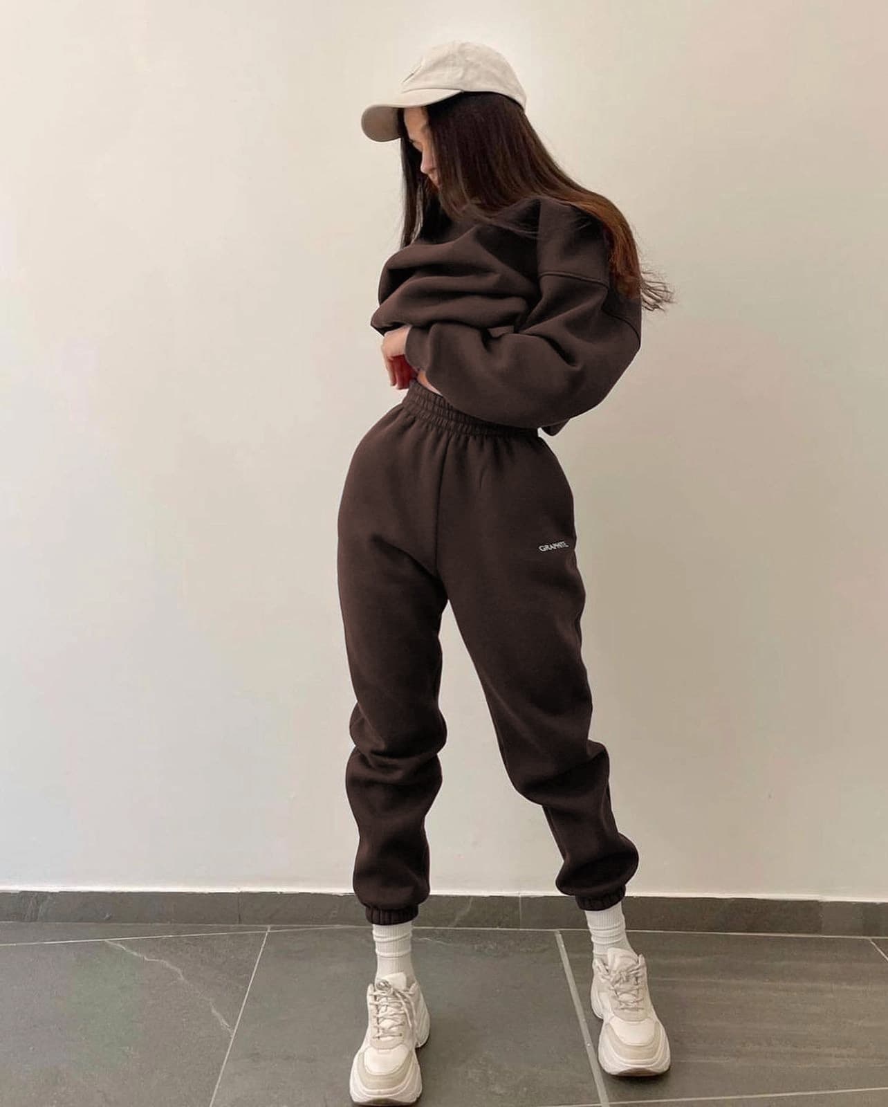 Fashionable And Versatile Embroidered Slim-fit Casual Sporty Two-piece Hoodie Set 6