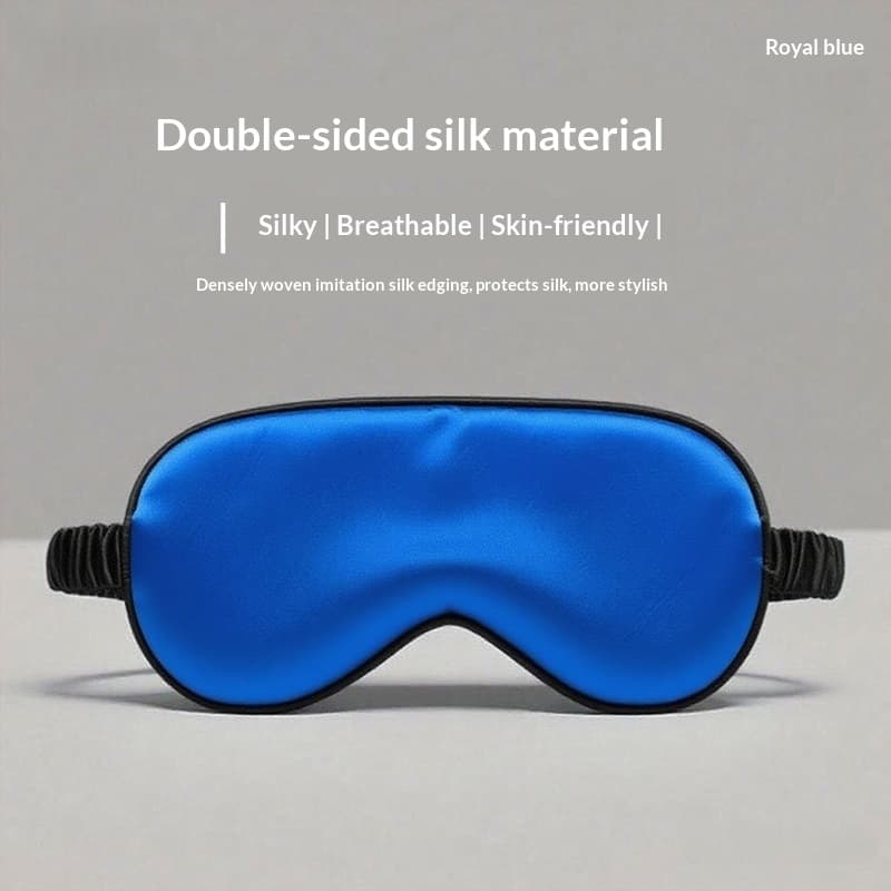 Double-sided Pure Silk Solid-color Eye Mask 12