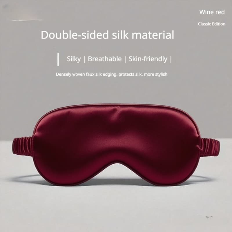 Double-sided Pure Silk Solid-color Eye Mask 6