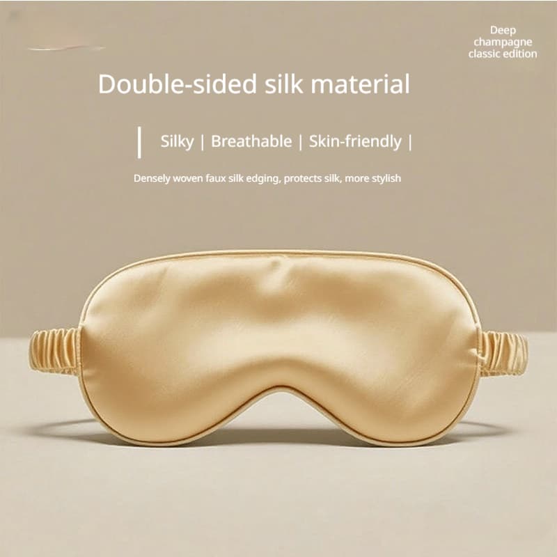 Double-sided Pure Silk Solid-color Eye Mask 3