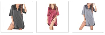 European And American-style Silky Satin Nightdress For Women Summer Edition 5