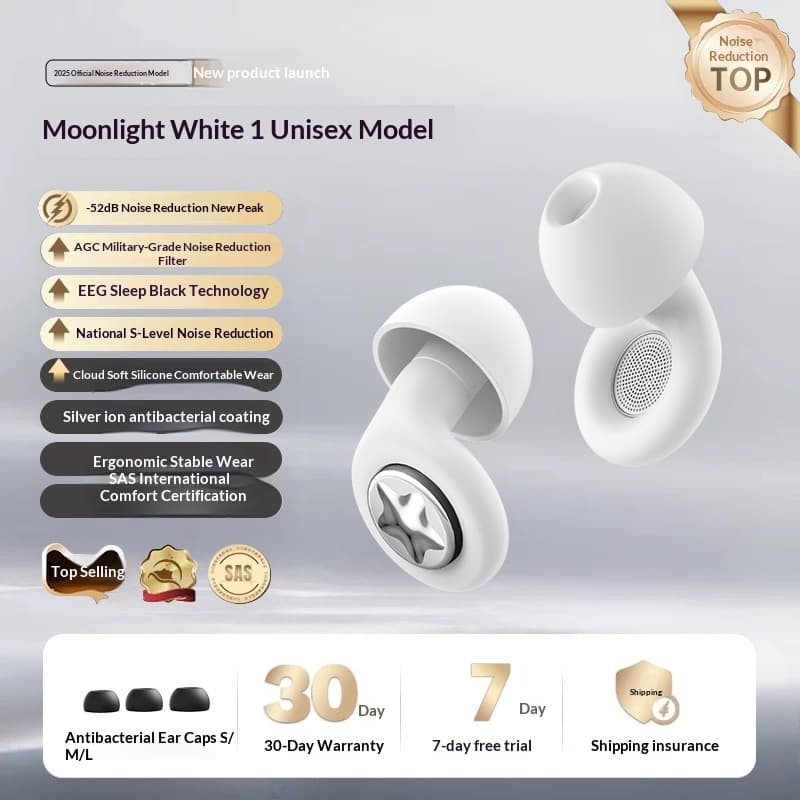 Dual-core Noise-canceling Sleep Earplugs Made Of Silicone That Remains Comfortable Even During Prolonged Wear 6