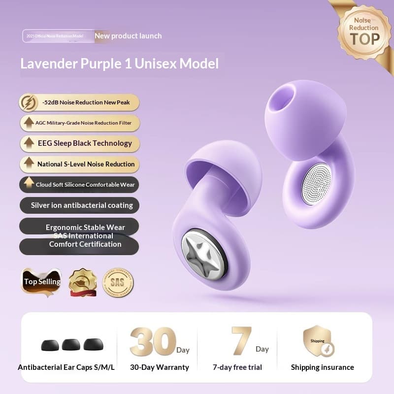 Dual-core Noise-canceling Sleep Earplugs Made Of Silicone That Remains Comfortable Even During Prolonged Wear 8