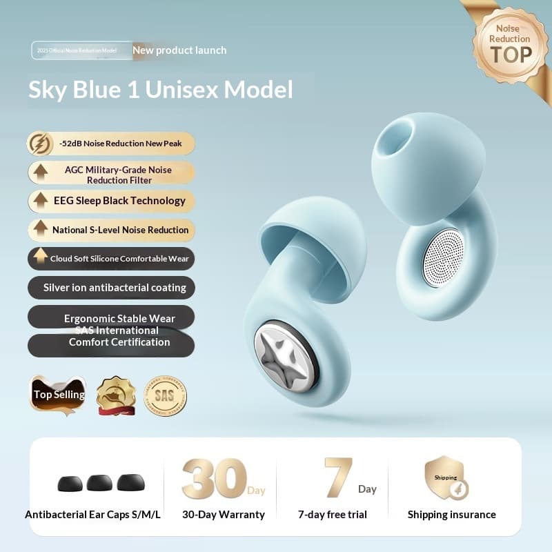 Dual-core Noise-canceling Sleep Earplugs Made Of Silicone That Remains Comfortable Even During Prolonged Wear 3