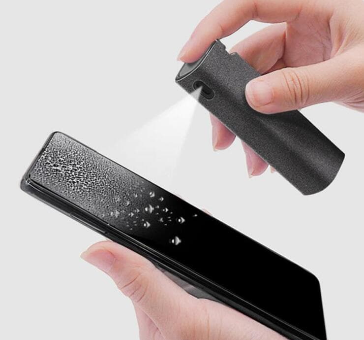 2 In 1 Phone Computer Screen Cleaner Kit For Screen Dust Removal Microfiber Cloth Set 2