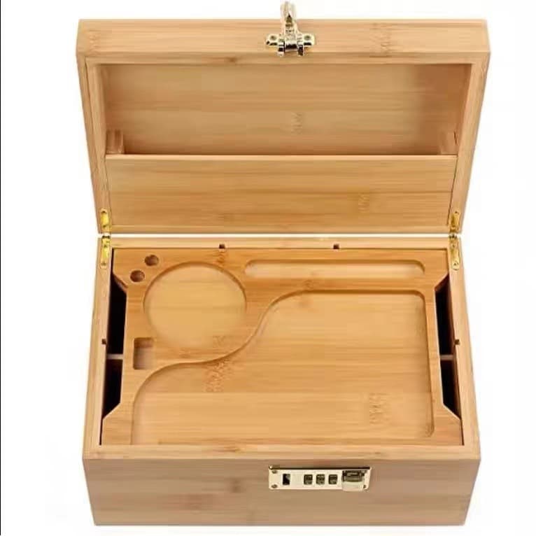 Detachable Hinged Lid Storage Wooden Box 5
