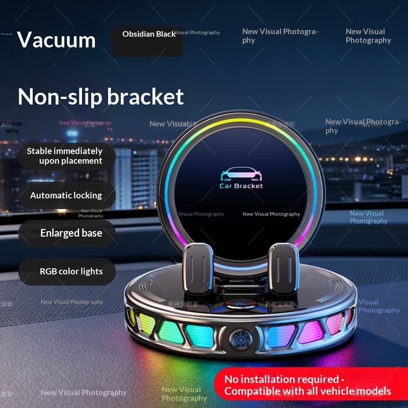 Iridescent RGB Ambient Light Car Wireless Charging Stand 2
