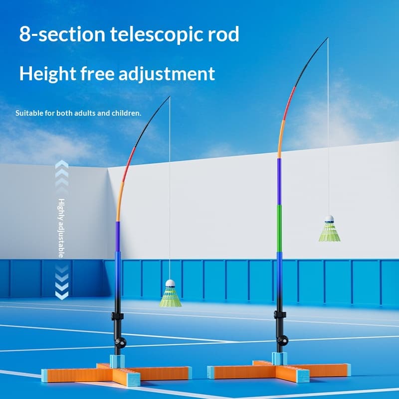 Badminton Single-player Training Device With String Rebound 3
