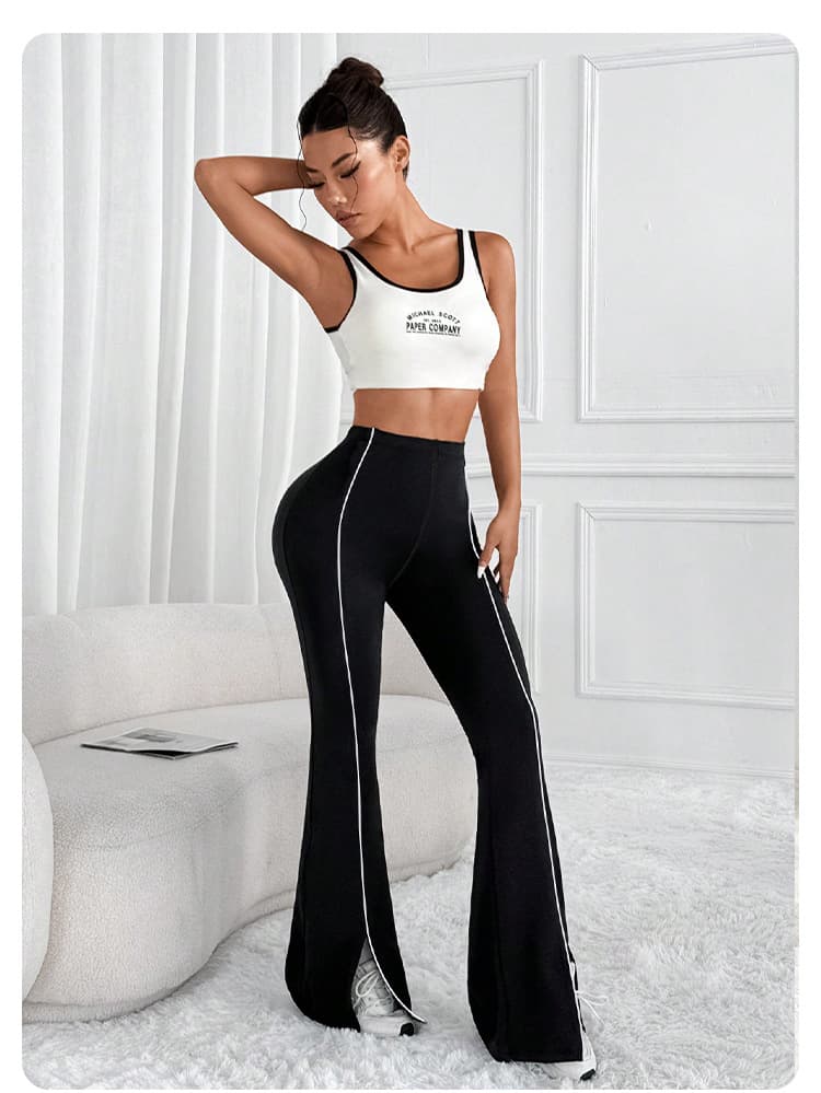 Womens New Slim Fit Flared Pants 4